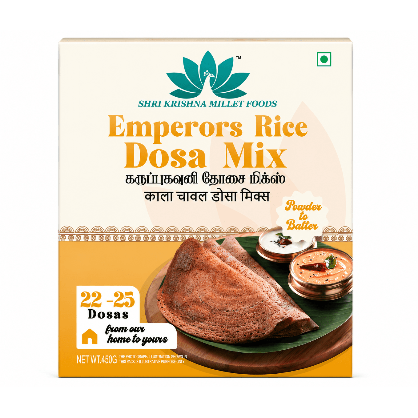 Emperors Rice ( Karuppu Kavuni | Black Rice ) Dosa Mix — 1 of 5